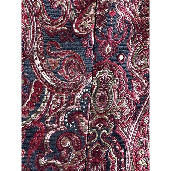 Vintage Giancarlo Ferrari Womens Tapestry Jacket Size 6 Open Front Paisley Boho - Picture 12 of 15